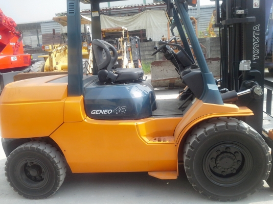 ขายถูก TOYOTA 7FG 40 ขนาด4ตัน เสาสูง3เมตร เกียร์ออร์โต้ เครื่องเบนซิล การใช้งาน457กว่าชั่วโมง รับประกันเครื่องเกียร์6เดือน ราคาต่อรองกันได้0816161541