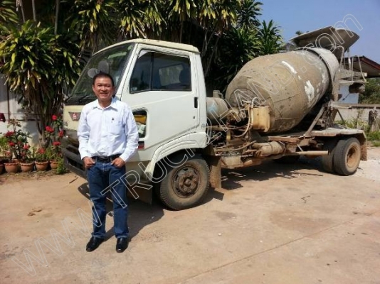 รถบรรทุก 6 ล้อโม่ปูน  ยี่ห้อ HINO ขนาดโม่ปูน 2.3 คิว  165 แรงม้า