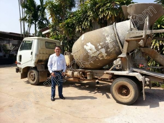 รถบรรทุก 6 ล้อโม่ปูน  ยี่ห้อ HINO ขนาดโม่ปูน 2.3 คิว  165 แรงม้า