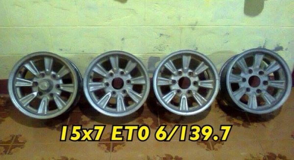 ขายล้อ Enkei ขอบ 15x7 ออฟ0 ใส่ 6/139.7 สภาพเดิม แห้งๆ ครับ