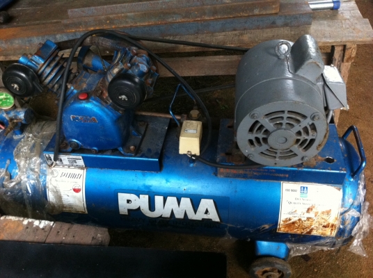 ปั๊มลม Puma P-22 2 แรง 2 สูบ 148 ลิตร มอเตอร์ Toshiba