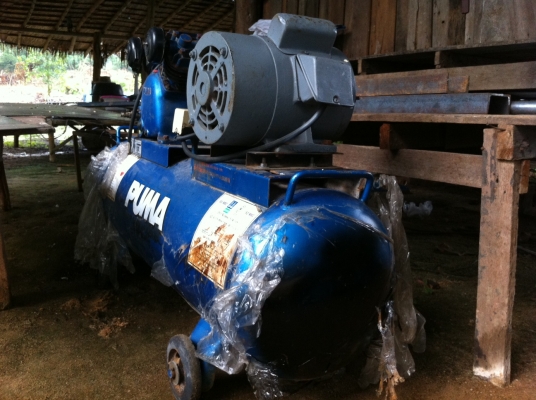 ปั๊มลม Puma P-22 2 แรง 2 สูบ 148 ลิตร มอเตอร์ Toshiba