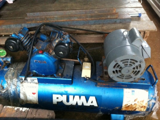 ปั๊มลม Puma P-22 2 แรง 2 สูบ 148 ลิตร มอเตอร์ Toshiba