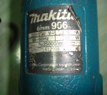 ขายเครื่องเจียรคอยาว Makita รุ่น 906 แกน6mm(240w.)
