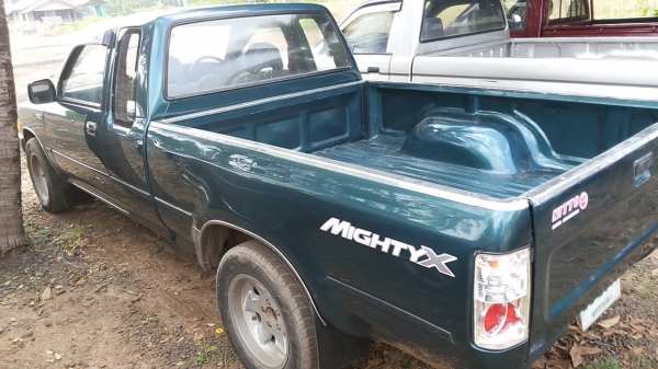 ***ขายแล้วครับขอบคุณ Truck2hand ขายกระบะแค็ปสวยๆ ไมตี้เอ็กซ์ ปี38/95 โปร่งหลังแท้ เครื่องเดิมเกียร์เดิม เครื่องแน่น แห้ง แรงดี ช่วงล่างปึ๊กไม่มีส่าย คัสซีสวยเดิมไม่ผุไม่ปะ กระบะสวย รถเคลียร์สีมาแล้วสวยเลย หัวเก๋งไม่ผุ หน้า-หลังเดิมไม่เคยชนหนัก ภายในสวยคอน