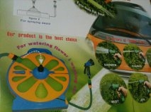 สายยางม้วนเก็บได้หัวปรับได้หลายระดับ ยาว 15 เมตร  ของใหม่แกะกล่อง