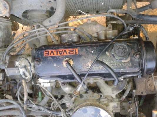 เครื่อง TOYOTA 2E พร้อมเกียร์ 5 เกียร์ เครื่องดีไม่มีไอ ควันไม่ไหล