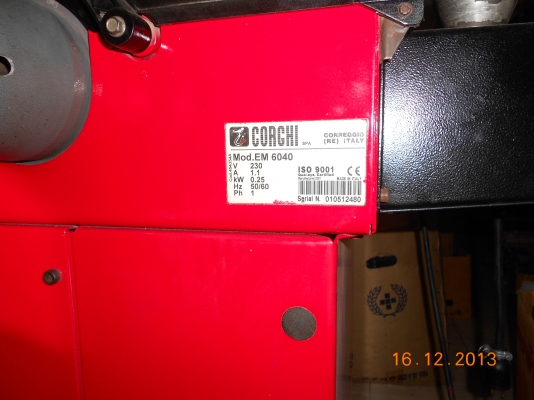ขายด่วนเครื่องถ่วงล้อ CORGHI EM6040 สภาพดี พร้อมใช้งาน