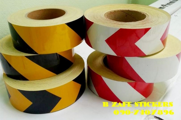 ขายแถบสติ๊กเกอร์สะท้อนแสง ขาวแดงสะท้อนแสง,เหลืองดำสะท้อนแสง,ลูกศรสะท้อนแสง สติ๊กเกอร์สะท้อนแสงติดรถบรรทุก