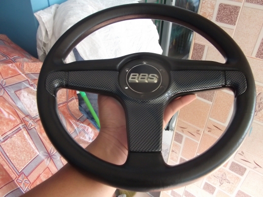 พวงมาลัยแต่ง BBS แท้ ขนาด14นิ้ว ลายเคฟล่า พวงมาลัยแต่ง BBS แท้ ขนาด14นิ้ว ลายเคฟล่า