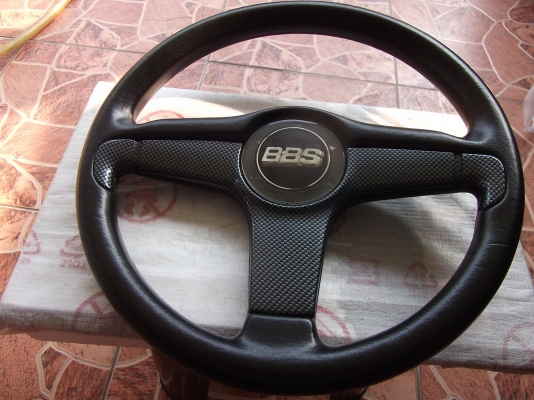 พวงมาลัยแต่ง BBS แท้ ขนาด14นิ้ว ลายเคฟล่า