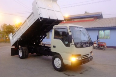 มาแล้ว หกล้อดั้ม NKR 110 แรง พวงลัยเพาเวอร์ หัวเดิมสวยมาก   ยาง750 16 ยาว 4.00 เมตร