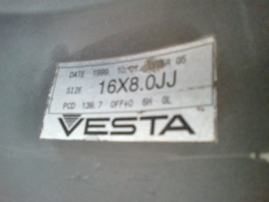 ขาย ล้อvesta ขอบ 16 6รู ขาย ล้อvesta ขอบ 16 6รู