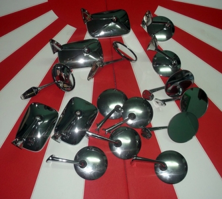 ขายกระจกเเก้มทรงกลมโครเมี่ยมสภาพสวยๆของดัทสัน 620 ดัทสัน 521 ดัทสัน320 มาสด้า เเละอืนๆใส่ได้หลายรุ่น ขายกระจกเเก้มทรงกลมโครเมี่ยมสภาพสวยๆของดัทสัน 620 ดัทสัน 521 ดัทสัน320 มาสด้า เเละอืนๆใส่ได้หลายรุ่น