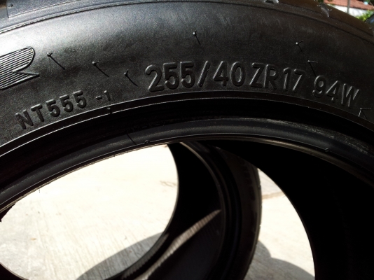 ขายยาง Nitto NT555 Japan 1 คู่ 255/40/17 ยางปี12