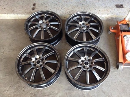 แม็กขอบ17 4/100,4/114 กว้าง7 ออฟ40 สีเเบล็คโครม