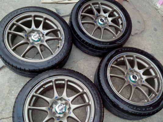 ขายแม็กขอบ16พร้อมยาง 4รู100 et38 deeston ปี12 ขายแม็กขอบ16พร้อมยาง 4รู100 et38 deeston ปี12