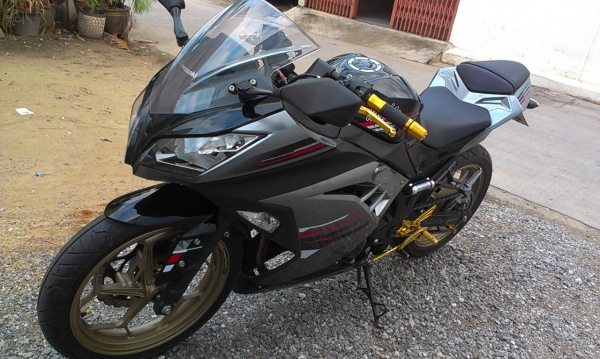 ขาย KAWASAKI NINJA 2013 สภาพสวยขั้นเทพ มีของแต่งให้ด้วย รถจดทะเบียน 24 มิถุนายน 2556 (6เดือน) มีเอกสารครบโอนได้เลย ภาษีไม่ขาด รถวิ่งน้อยครับ 5200 โล สภาพรถ 95\%ขึ้นครับ ได้ไปเหมือนได้รถใหม่ ความเร็วรถวิ่งได้ 160+   ขอขายราคา 120000 บาทถ้วน ไม่ลดงดต่อครับ แ