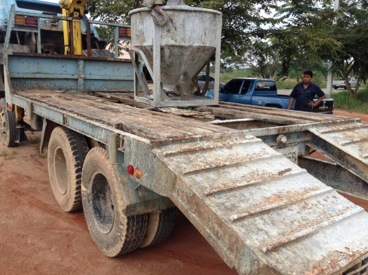 ขายรถ 10 ล้อเทเลอร์ ติดเครน 3 ตัน ISUZU JCM เครื่อง 175 เทอร์โบ 2 เพลาสโลว์ดึง ติดเครน 3 ตัน ราคา 500000