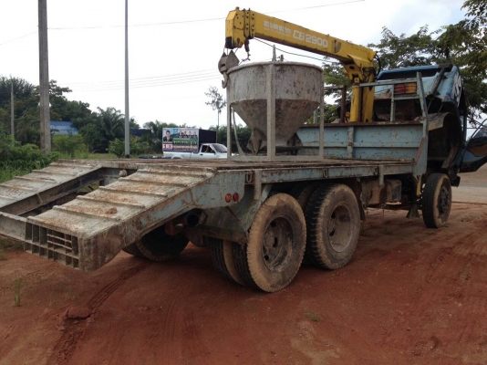 ขายรถ 10 ล้อเทเลอร์ ติดเครน 3 ตัน ISUZU JCM เครื่อง 175 เทอร์โบ 2 เพลาสโลว์ดึง ติดเครน 3 ตัน ราคา 500000