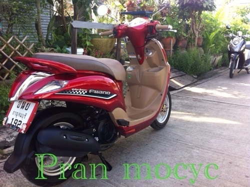 ขายyamaha filanoสีเเดง ปี2555(เป็นรถบ้านใช้งานน้อย)