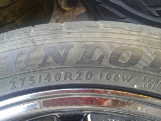 CE28 ขอบ 20x8.5  5รู114  พร้อมยาง 275 40 20 ปี 12 มี1ชุด