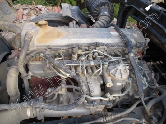 รถบรรทุก 10 ล้อ 2 เพลาติดเครนพับ 6 ตัน ยี่ห้อ MITSUBISHI รุ่น FN527