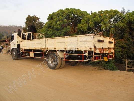 รถบรรทุก 10 ล้อ 2 เพลาติดเครนพับ 6 ตัน ยี่ห้อ MITSUBISHI รุ่น FN527