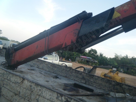 รถบรรทุก 10 ล้อ 2 เพลาติดเครนพับ 6 ตัน ยี่ห้อ MITSUBISHI รุ่น FN527