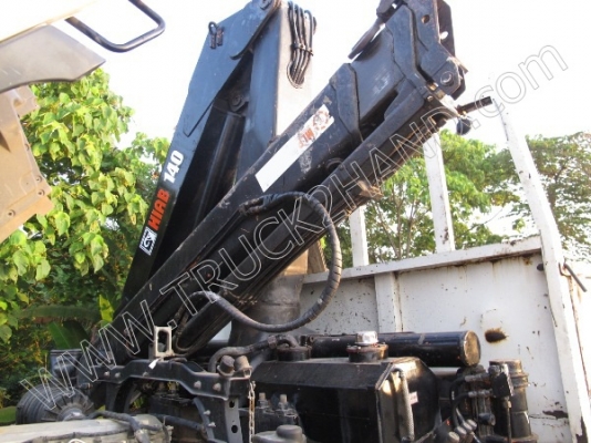 รถบรรทุก 10 ล้อ 2 เพลาติดเครนพับ 6 ตัน ยี่ห้อ MITSUBISHI รุ่น FN527