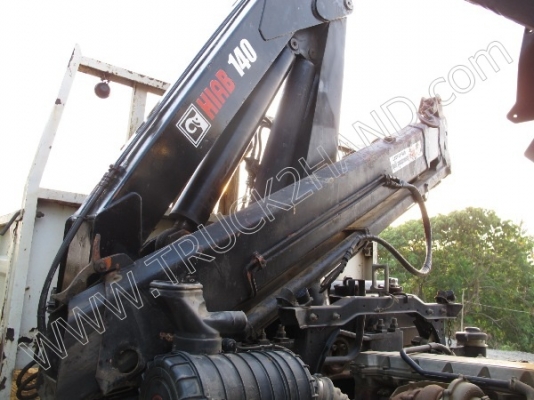 รถบรรทุก 10 ล้อ 2 เพลาติดเครนพับ 6 ตัน ยี่ห้อ MITSUBISHI รุ่น FN527