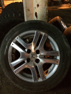 ขาย ล้อแม็ก JAZZ เดิมๆ พร้อมยาง DUNLOP ครับ ขาย ล้อแม็ก JAZZ เดิมๆ พร้อมยาง DUNLOP ครับ