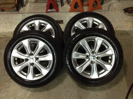 เเม็กHonda Jazz ขอบ15 4/100 พร้อมยาง Goodyear 175/65/15
