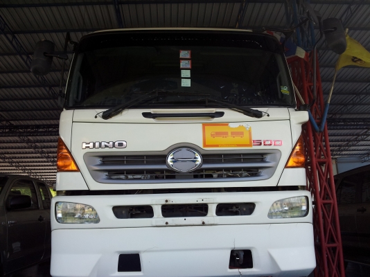 สิบล้อ Hino 380 ซี่รี่500 ไม่ดั้ม พร้อมลูกพ่วง