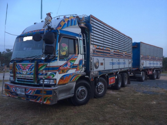 ขายรถบรรทุกพ่วง 24ล้อ Hino  K13C 35 ตัน 3เพล