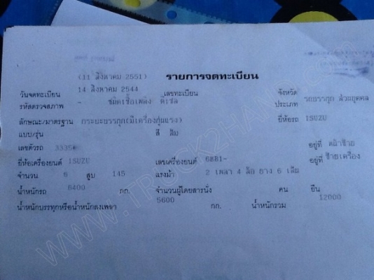 รถบรรทุก 6 ล้อ ยี่ห้อ ISUZU ติดเครน 3 ตัน 145 แรงม้า รถบรรทุก 6 ล้อ ยี่ห้อ ISUZU ติดเครน 3 ตัน 145 แรงม้า