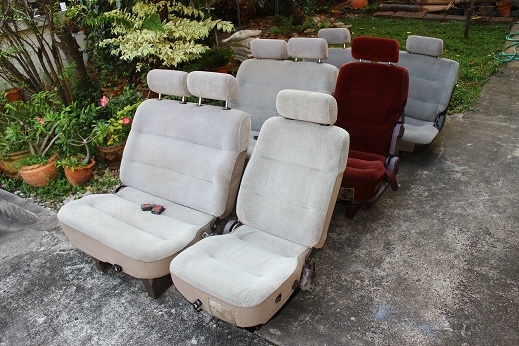 ขายเบาะรถตู้ Nissan 3แถว เหมือนเบาะคัสต้อมเลย