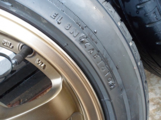 (ขาย10,000.-)te37ขอบ15"4รู100กว้าง7"ออฟ38สภาพสวยแทบไม่มีรอย(สีน้ำตาลไหม้ขอบชา)เหมือนแท้.+ยาง195/55/15บริสโตนGR90(ยางjapan)ปี10(ไม่กินข้าง) (ปกติ11,500.-)