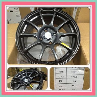 ขายล้อแม็กใหม่100\% Advan RS ขอบ15 4 รู100 ราคา 9000 บาทถูก