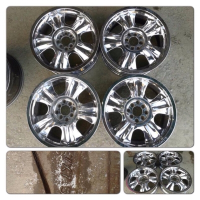 ขายแม็กมือ2 ขอบ17 5ก้าน สีโครเมี่ยม 4รู100/114 ราคา 6,200 บาทถูก