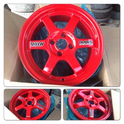 ขายล้อแม็กใหม่100\% TE37 ขอบ15 4รู100 กว้าง 7 ราคา 10,000 บาทถูกๆ