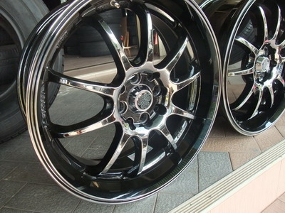 ขายแม็ก RZ-DF ขอบ 17 ET40 4รู100/114 สีแบ็คโคมสวยๆ ล้อ 2 เดือน