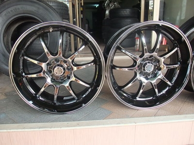 ขายแม็ก RZ-DF ขอบ 17 ET40 4รู100/114 สีแบ็คโคมสวยๆ ล้อ 2 เดือน