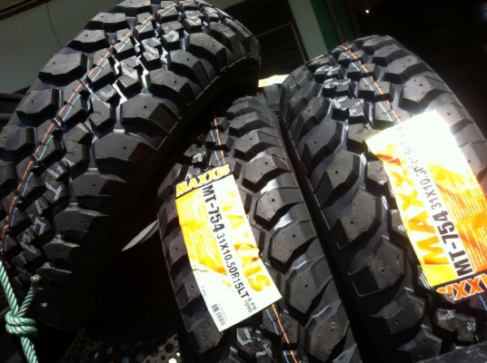 ขายยาง Mud Maxxis MT754 BuckShot ขนาด 31 10.5 r15   ยางป้ายแดงปี13 ราคาพิเศษ
