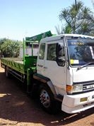 รถบรรทุกหกล้อติดเครน 5 ตัน 4 ปอก ขาไขว้ยาว 7.20 ยาง 900 ขอบ 20