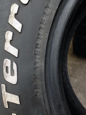 ขายยาง BF ALLTERRAIN 32*11.5*15  ดอกหนาๆ 1ชุดครับ