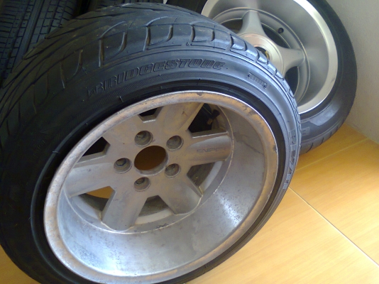 R15X8.5 5/114 ET-34 รัดยาง195-50-15หล่อๆขาย1500