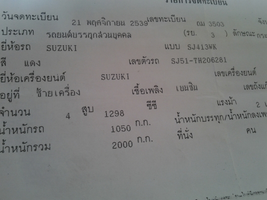 ขายซูซูกิเครีเบียนสภาพดีราคาถูก