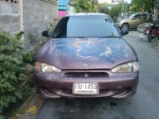 Hyun Dai (ฮุนได) รถปี 94 รถเครื่องเบนซิน ใช้ได้ตามปกติ ภาษีไม่ขาดด้วย ขาย 35,000 บาทเท่านั้น ราคาลดได้ ขับกลับได้เลย โทร 085-1518956