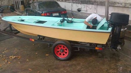 ขายด่วน เรือไฟเบอร 12ฟุต